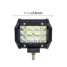 Load image into Gallery viewer, 4 inch Three Rows Led Light Bar Modified Off-road Lights Roof Light Bar IP67 Waterproof 9W Condenser 6000K 5500LM LED Spotlight Light Searchlight Car LED Work Lights, DC 10-48V, Spot+36W