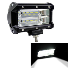 Load image into Gallery viewer, 5 inch 18W 24 LED Waterproof IP67 Two Bar Modified Off-road Lights Spotlight Light Car Work Lights, DC 9-48V, Spot/72W/6000K 3000LM, Yellow/18W/3000K 1080LM