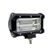 Load image into Gallery viewer, 5 inch 18W 24 LED Waterproof IP67 Two Bar Modified Off-road Lights Spotlight Light Car Work Lights, DC 9-48V, Spot/72W/6000K 3000LM, Yellow/18W/3000K 1080LM