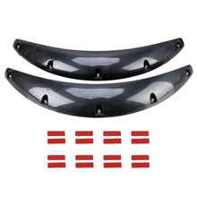 Load image into Gallery viewer, 2 PCS 58cm Car Stickers Rubber Large Round Arc Strips Universal Fender Flares Wheel Eyebrow Decal Sticker Eyebrow Car-covers Black Striped Round Arc Strips, 58cm
