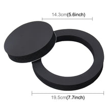 Load image into Gallery viewer, 2 PCS Car Sound Insulation Speaker Soundproof Cotton with Self Adhesive Car Sound Insulation Cotton, Outer Diameter : 19.5 cm, Inner Diameter: 14.3 cm, Car Speaker Soundproof Cotton