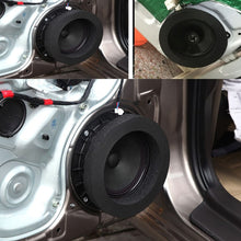 Load image into Gallery viewer, 2 PCS Car Sound Insulation Speaker Soundproof Cotton with Self Adhesive Car Sound Insulation Cotton, Outer Diameter : 19.5 cm, Inner Diameter: 14.3 cm, Car Speaker Soundproof Cotton