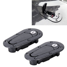 Load image into Gallery viewer, A Pair Car Cover Lock Modified Hood Lock General Racing Car Cover Lock, Carbon Grey, (Black), with Keys(Carbon）