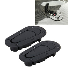 Load image into Gallery viewer, A Pair Car Cover Lock Modified Hood Lock General Racing Car Cover Lock, Carbon Grey, (Black), with Keys(Carbon）