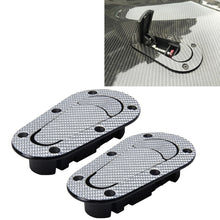 Load image into Gallery viewer, A Pair Car Cover Lock Modified Hood Lock General Racing Car Cover Lock, Carbon Grey, (Black), with Keys(Carbon）