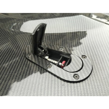 Load image into Gallery viewer, A Pair Car Cover Lock Modified Hood Lock General Racing Car Cover Lock, Carbon Grey, (Black), with Keys(Carbon）