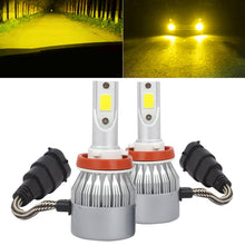Load image into Gallery viewer, 2 PCS H8/H9/H11 18W 1800 LM 8000K IP68 Casnbus Constant Current Car LED Headlight with 2 COB Lamps, DC 9-36V, H8/H11, H11