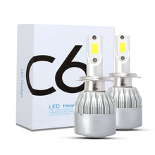 Load image into Gallery viewer, 2 PCS H7 18W 1800 LM 8000K IP68 Casnbus Constant Current Car LED Headlight with 2 COB Lamps, DC 9-36V, H7