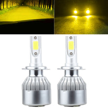 Load image into Gallery viewer, 2 PCS H7 18W 1800 LM 8000K IP68 Casnbus Constant Current Car LED Headlight with 2 COB Lamps, DC 9-36V, H7