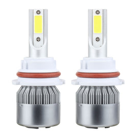 2 PCS 9007 18W 1800 LM 6000K IP68 Casnbus Constant Current Car LED Headlight with 2 COB Lamps, DC 9-36V, 9007
