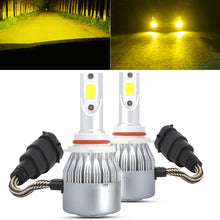 Load image into Gallery viewer, 2 PCS 9005 18W 1800 LM 6000K IP68 Casnbus Constant Current Car LED Headlight with 2 COB Lamps, DC 9-36V, 9005