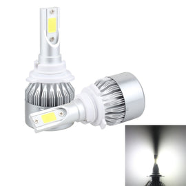 2 PCS 9005 18W 1800 LM 6000K IP68 Casnbus Constant Current Car LED Headlight with 2 COB Lamps, DC 9-36V, 9005