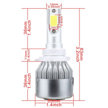 Load image into Gallery viewer, 2 PCS 9005 18W 1800 LM 6000K IP68 Casnbus Constant Current Car LED Headlight with 2 COB Lamps, DC 9-36V, 9005
