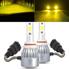 Load image into Gallery viewer, 2 PCS 9006 18W 1800 LM 6000K IP68 Casnbus Constant Current Car LED Headlight with 2 COB Lamps, DC 9-36V, 9006