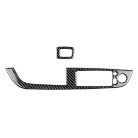 Car Carbon Fiber Window Lift Panel With Folding Key Soild Decorative Sticker for Left Drive BMW Z4  2009-2015, Window Lift Panel With Folding Key(Soild Color)