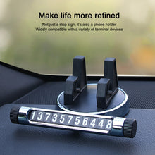Load image into Gallery viewer, Multi-function Car Instrument Panel Mobile Phone Holder Temporary Parking Card