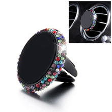 Load image into Gallery viewer, Car Diamond Magnetic Air Outlet Mobile Phone Holder, Air Outlet Holder (Colourful White), Air Outlet Holder(Black), Air Outlet e Holder(Colour), Air Outlet Holder(Pink), Air Outlet Holder(Blue), Air Outlet Holder(Red), Air Outlet Holder(White)