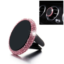Load image into Gallery viewer, Car Diamond Magnetic Air Outlet Mobile Phone Holder, Air Outlet Holder (Colourful White), Air Outlet Holder(Black), Air Outlet e Holder(Colour), Air Outlet Holder(Pink), Air Outlet Holder(Blue), Air Outlet Holder(Red), Air Outlet Holder(White)