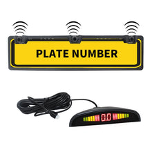 Load image into Gallery viewer, PZ300L Europe Car License Plate Frame Parking Sensors Reversing Radar with 3 Radar Detector, PZ300L