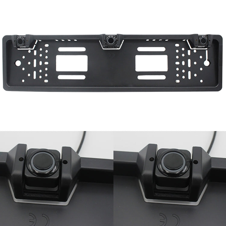 PZ300L Europe Car License Plate Frame Parking Sensors Reversing Radar with 3 Radar Detector, PZ300L