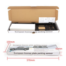 Load image into Gallery viewer, PZ300L Europe Car License Plate Frame Parking Sensors Reversing Radar with 3 Radar Detector, PZ300L