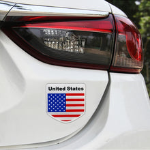 Load image into Gallery viewer, Car-Styling Semicircle Shape USA Flag Pattern Random Decorative Sticker, USA Flag Semicircle Shape