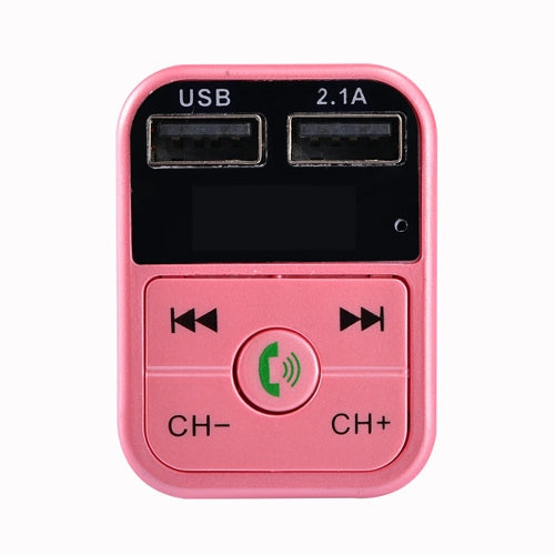B2 Dual USB Charging Bluetooth FM Transmitter MP3 Music Player Car Kit, Support Hands-Free Call  & TF Card & U Disk, B2 (Black), B2 (Pink), B2 (Gold), B2 (Rose Gold), B2 (Silver)