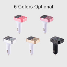 Load image into Gallery viewer, B2 Dual USB Charging Bluetooth FM Transmitter MP3 Music Player Car Kit, Support Hands-Free Call  &amp; TF Card &amp; U Disk, B2 (Black), B2 (Pink), B2 (Gold), B2 (Rose Gold), B2 (Silver)