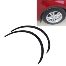 Load image into Gallery viewer, 2 PCS 54cm Car Stickers Rubber Large Round Arc Strips Universal Fender Flares Wheel Eyebrow Decal Sticker Eyebrow Car-covers Black Striped Round Arc Strips, 54cm, 75 x 2cm, 45 x 2cm