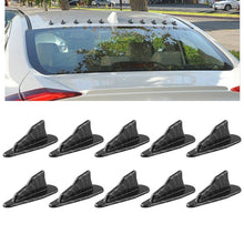 Load image into Gallery viewer, 10 PCS Universal Car Carbon Fiber Shark Fin Diffuser Vortex Generator Roof Spoiler, Carbon Fiber