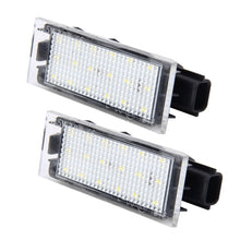 Load image into Gallery viewer, 2 PCS License Plate Light with 18  SMD-3528 Lamps for Renault,2W 120LM,6000K, DC12V(White Light), For Renault