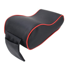 Load image into Gallery viewer, Universal Car PU Leather and Memory Foam Wrapped  Armrest Box Breathable Car Armrest Box Mat with Phone Holder Storage Bag, without Card Slot (Black Red), without Card Slot (Black ), without Card Slot (Khaki), without Card Slot (Brown)