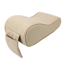 Load image into Gallery viewer, Universal Car PU Leather and Memory Foam Wrapped  Armrest Box Breathable Car Armrest Box Mat with Phone Holder Storage Bag, without Card Slot (Black Red), without Card Slot (Black ), without Card Slot (Khaki), without Card Slot (Brown)