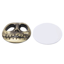Load image into Gallery viewer, Skull Bone Shape Auto Sticker 3D Metal Fashion Car Stickers, Skull Bone Yellow, Skull Bone2