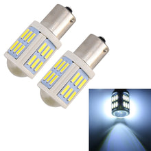 Load image into Gallery viewer, 2 PCS 1156 / BA15S 4.5W DC 12V 6000K 290LM Car Auto Ceramics Turn Lights / Reversing Light 27LEDs SMD-7020 Lamps, with Projector Lens, 1156 / BA15S