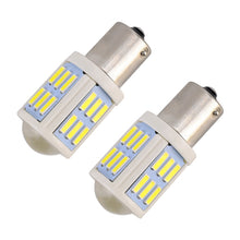Load image into Gallery viewer, 2 PCS 1156 / BA15S 4.5W DC 12V 6000K 290LM Car Auto Ceramics Turn Lights / Reversing Light 27LEDs SMD-7020 Lamps, with Projector Lens, 1156 / BA15S