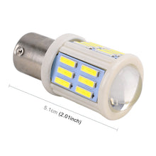 Load image into Gallery viewer, 2 PCS 1156 / BA15S 4.5W DC 12V 6000K 290LM Car Auto Ceramics Turn Lights / Reversing Light 27LEDs SMD-7020 Lamps, with Projector Lens, 1156 / BA15S