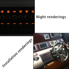 Load image into Gallery viewer, 3Pin 6 Way Switches Combination Switch Panel with Light and Projector Lens for Car RV Marine Boat, 3Pin 6 Way