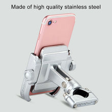 Load image into Gallery viewer, Motorcycle Handlebar Aluminum Alloy Phone Bracket, Suitable for 4-6 inch Device, Handlebar Aluminum Alloy