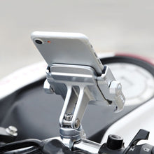 Load image into Gallery viewer, Motorcycle Handlebar Aluminum Alloy Phone Bracket, Suitable for 4-6 inch Device, Handlebar Aluminum Alloy