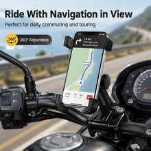 Load image into Gallery viewer, Motorcycle Handlebar Aluminum Alloy Phone Bracket, Suitable for 60-100mm Device, Handlebar Bracket for 60-100mm