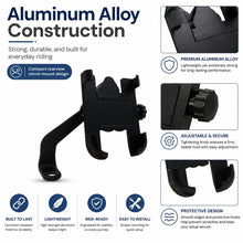 Load image into Gallery viewer, Motorcycle Rear View Mirror Aluminum Alloy Phone Bracket, Suitable for 60-100mm Device, Rear View Mirror for 60-100mm