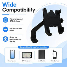 Load image into Gallery viewer, Motorcycle Rear View Mirror Aluminum Alloy Phone Bracket, Suitable for 60-100mm Device, Rear View Mirror for 60-100mm