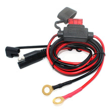 Load image into Gallery viewer, Motorcycle 5V 2.1A Waterproof USB Charger Kit SAE to USB Adapter, with Extension Harness, SAE to USB Adapter