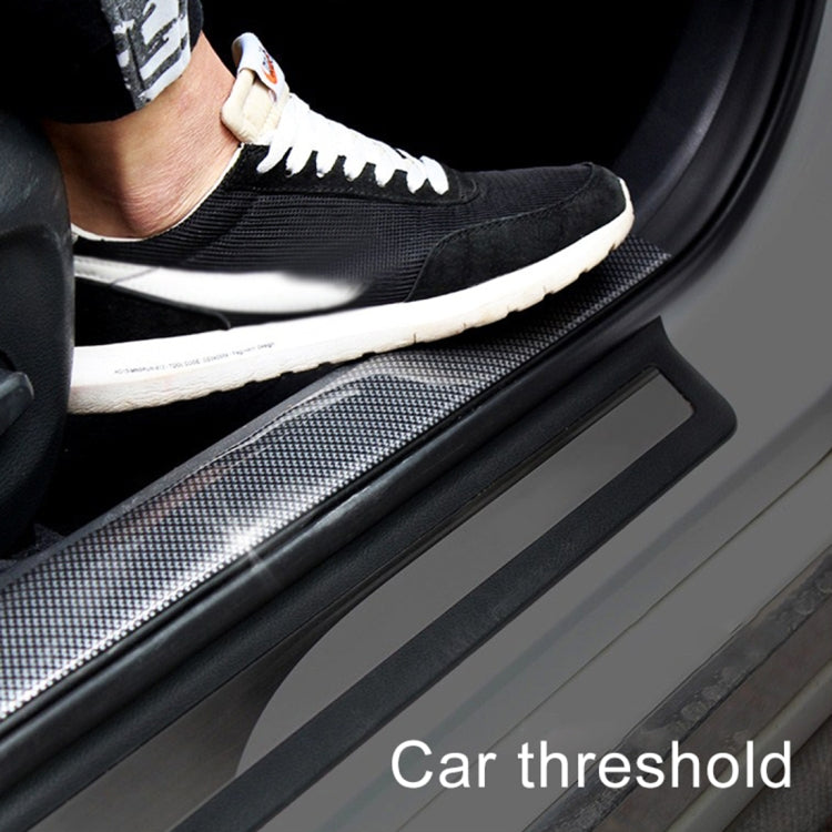 Universal Car Door Threshold Decoration Strip Decorative Sticker, Size : 10CM x 3M, Size : 10CM x 3M(Black)