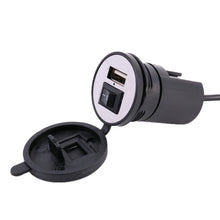 Load image into Gallery viewer, Universal Motorcycle USB Phone Charger Fast Charging, Random Color Delivery, 2.1V  With  Switch