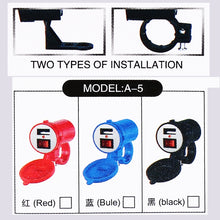 Load image into Gallery viewer, Universal Motorcycle USB Phone Charger Fast Charging, Random Color Delivery, 2.1V  With  Switch