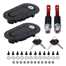 Load image into Gallery viewer, A Pair Car Modified Hood Lock General Racing Car Cover Lock with Keys, with Keys(Black)