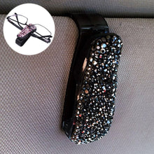 Load image into Gallery viewer, Car Mixed Color Diamond Mounted Glasses Bill Clip Holder