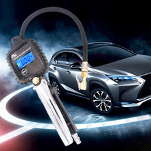 Load image into Gallery viewer, Car Multi-functional Digital LCD Display Tire Air Pressure Inflator Gauge Vehicle Tester Inflation Monitoring, Display Tire Air Pressure